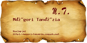Mágori Tanázia névjegykártya